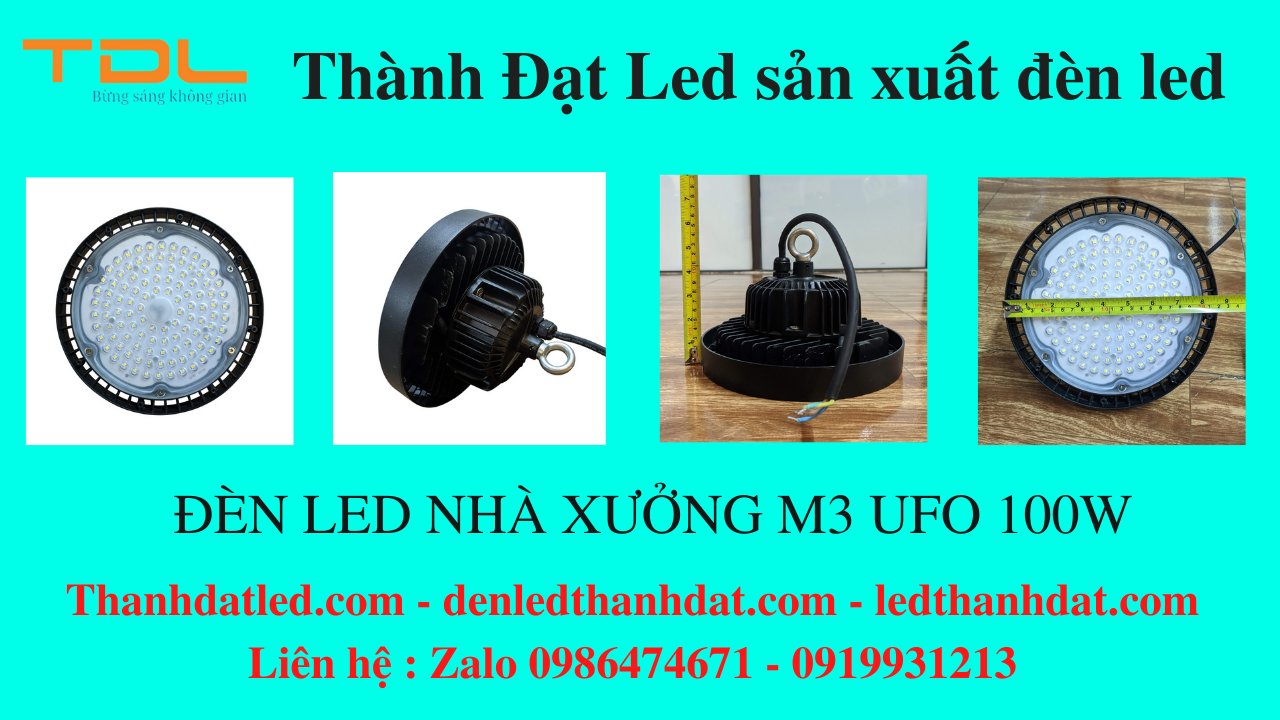 Đèn led highbay nhà xưởng 100w