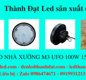 den led chieu sang nha xuong ufo 100w 150w 200w 1