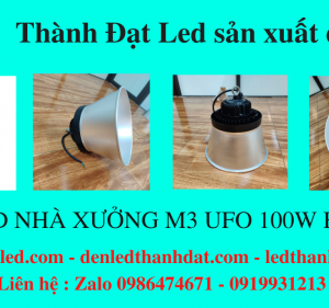 den led chieu sang nha xuong ufo 100w highbay