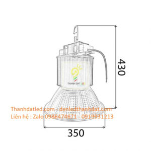 Đèn led nhà xưởng highbay Philips 200w 6 den led nha thi dau chuyen nghiep 200w