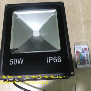 den pha led doi mau 50w 4