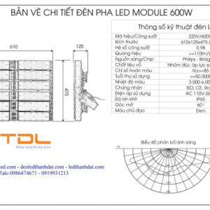 den pha led module 600w