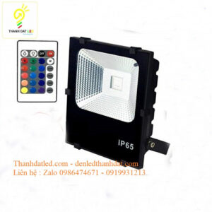 Đèn pha led 20w đổi màu 2 doi mau 50w 8