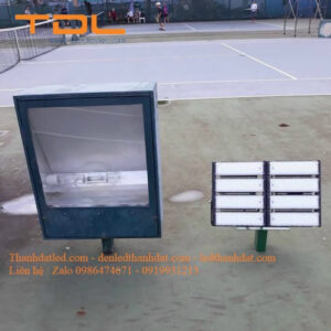 thay the den led san tennis