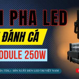 Đèn LED đánh cá 250w module Bridgelux 7 đèn pha led đánh cá 250w