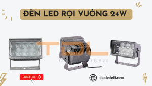 đèn LED rọi cột vuông 24w