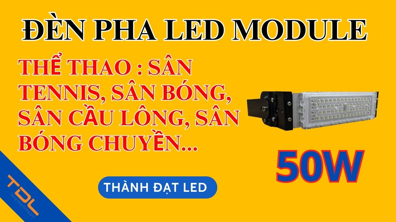 Ứng dụng đèn pha LED module 50W trong sân cầu lông