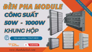 đèn pha led module khung hộp