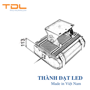 Đèn Pha LED Hầm Lò 100w (TDLF-HL100) 2 Đèn Pha LED Hầm Lò 100w (TDLF-HL100)