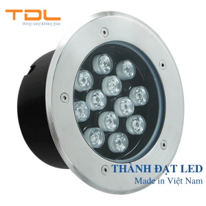 Đèn LED Âm Đất 3w 6w 9w 12w 18w 24w 36w SMD Tròn (TDLAD) 3 đèn âm đất sân vườn 12w