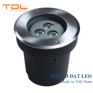 Đèn LED Âm Đất 3w SMD Tròn (TDLAD-3) 2 đèn âm đất sân vườn 3w