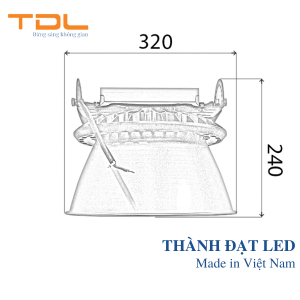 Đèn LED Nhà Xưởng 100w UFO X2 SMD (TDLX2-100) 2 Đèn LED Nhà Xưởng 100w UFO X2 SMD chất lượng
