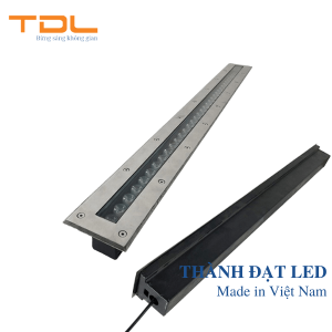 Đèn LED Âm Đất 3w 6w 9w 12w 18w 24w Thanh Chữ Nhật (TDLAD-CN) 1 đèn led âm đất chữ nhật 24w