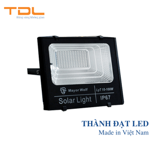đèn pha LED năng lượng mặt trời 100w