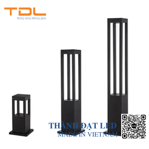 Đèn LED Nấm Vuông Đế 7w 800mm (TDLN-V80) 2 đèn led nấm 4 thanh 800m