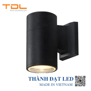 đèn led trụ tường 1 đầu tròn 10w