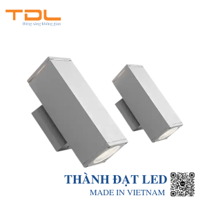 đèn led trụ tường 1 đầu vuông 10w