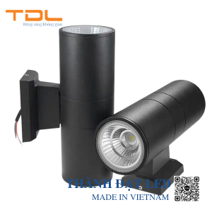 Đèn LED Gắn Tường 2 Đầu Tròn 20w (TTT2D108) 1 Đèn LED trụ tường 2 tròn 20w 108mm