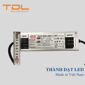 Nguồn Meanwell Đèn LED 200w (DPL-ELG-200-48A-3Y) 1 Nguồn Meanwell đèn LED 200w 48A